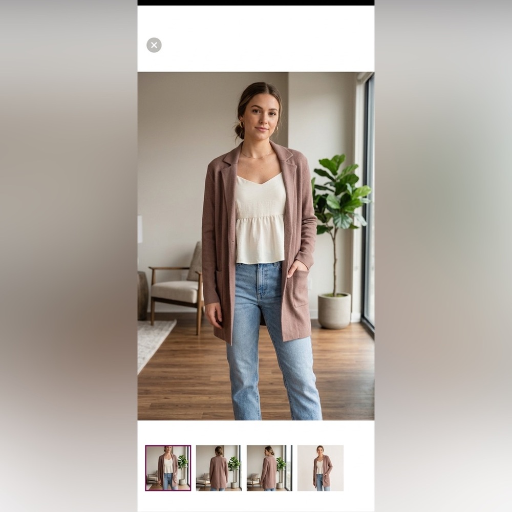 Jessica Simpson Camel Cardigan
